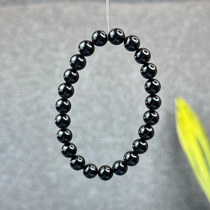 Natural Black Tourmaline Bracelet Size 8 mm