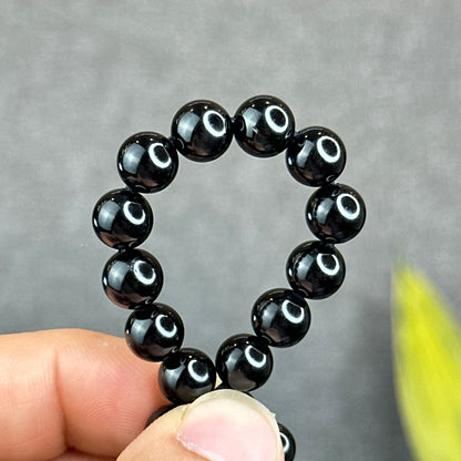 Natural Black Tourmaline Bracelet Size 8 mm