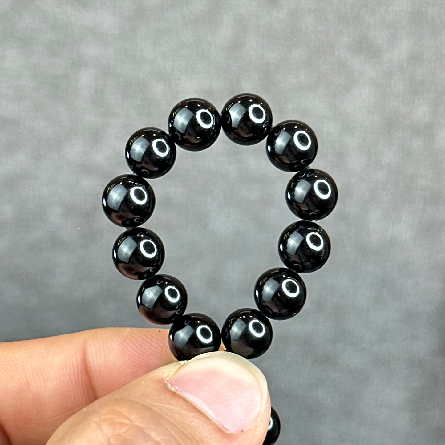 Natural Black Tourmaline Bracelet Size 8 mm