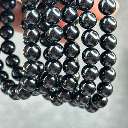 Natural Black Tourmaline Bracelet Size 8 mm