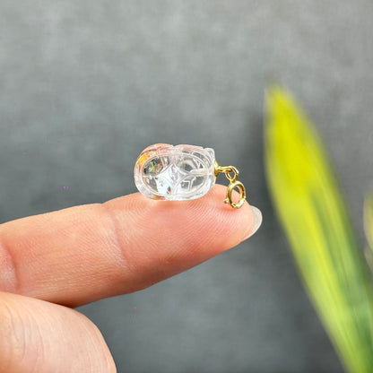 Natural Koi Fish Quartz Pixiu Charm