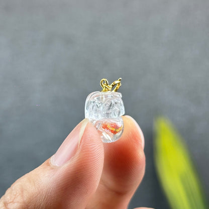 Natural Koi Fish Quartz Pixiu Charm