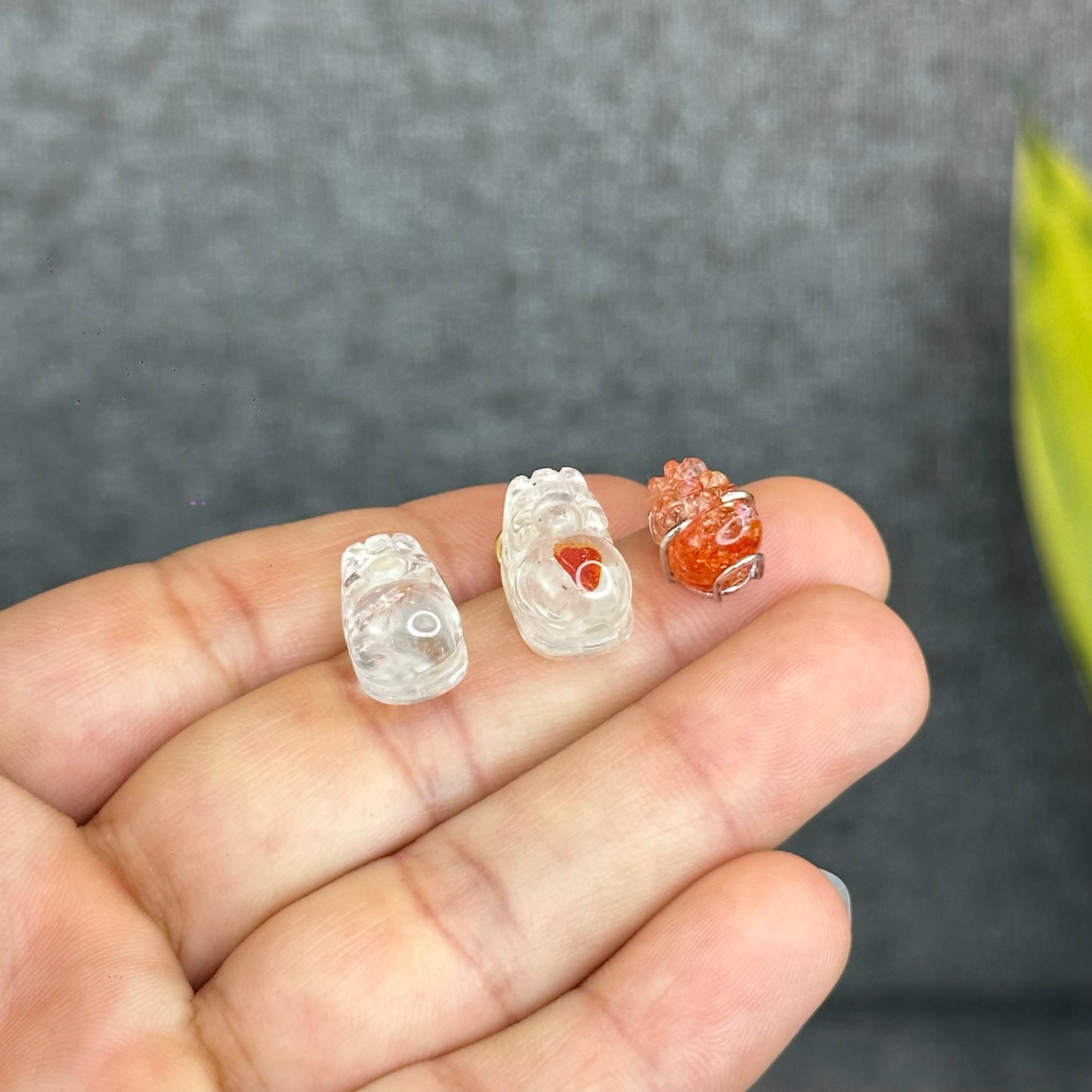 Natural Koi Fish Quartz Pixiu Charm