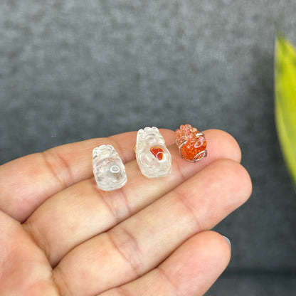 Natural Koi Fish Quartz Pixiu Charm