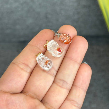Natural Koi Fish Quartz Pixiu Charm