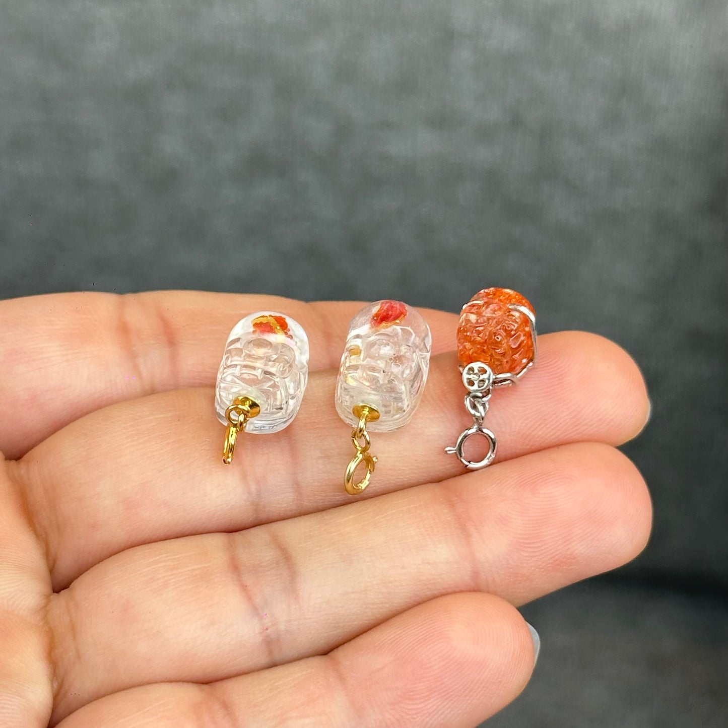 Natural Koi Fish Quartz Pixiu Charm