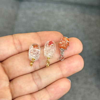 Natural Koi Fish Quartz Pixiu Charm