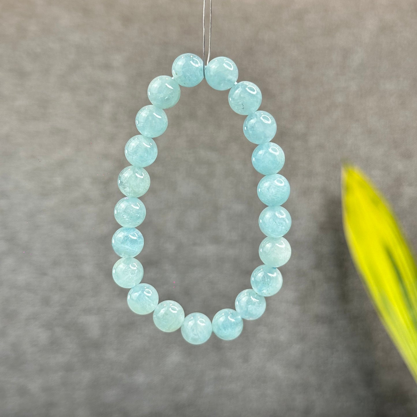 Natural Aquamarine Bracelet Size 8 mm