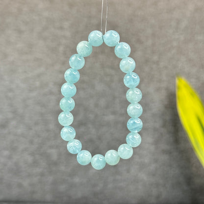 Natural Aquamarine Bracelet Size 8 mm