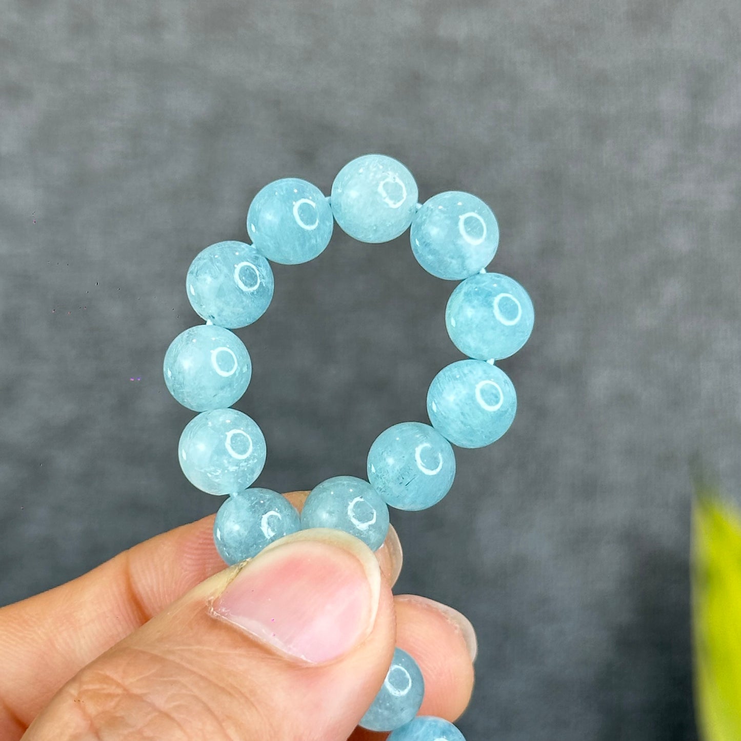 Natural Aquamarine Bracelet Size 8 mm