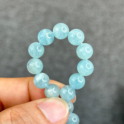 Natural Aquamarine Bracelet Size 8 mm