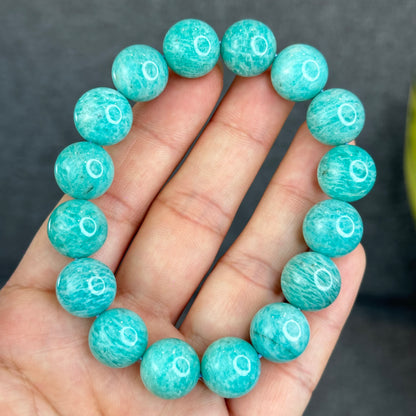 Natural Amazonite Bracelet Size 13.5 mm