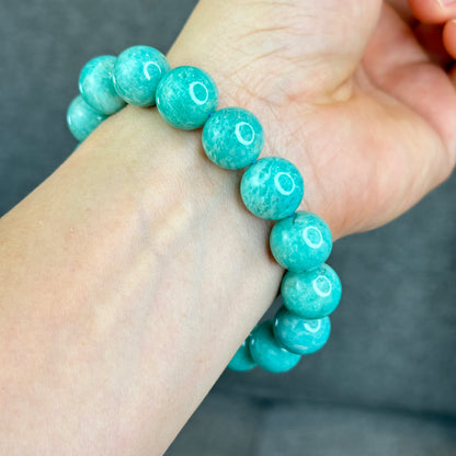 Natural Amazonite Bracelet Size 13.5 mm