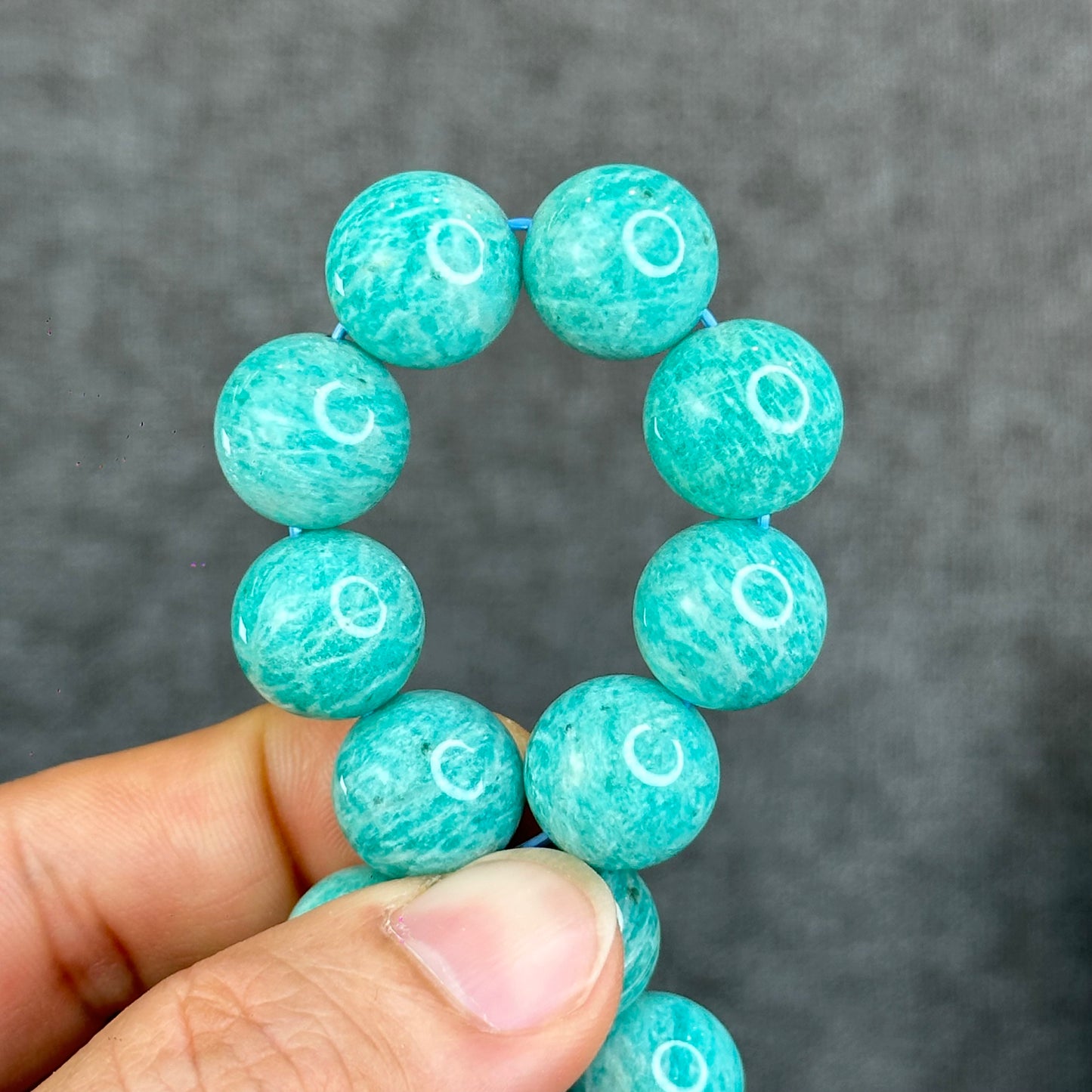 Natural Amazonite Bracelet Size 13.5 mm