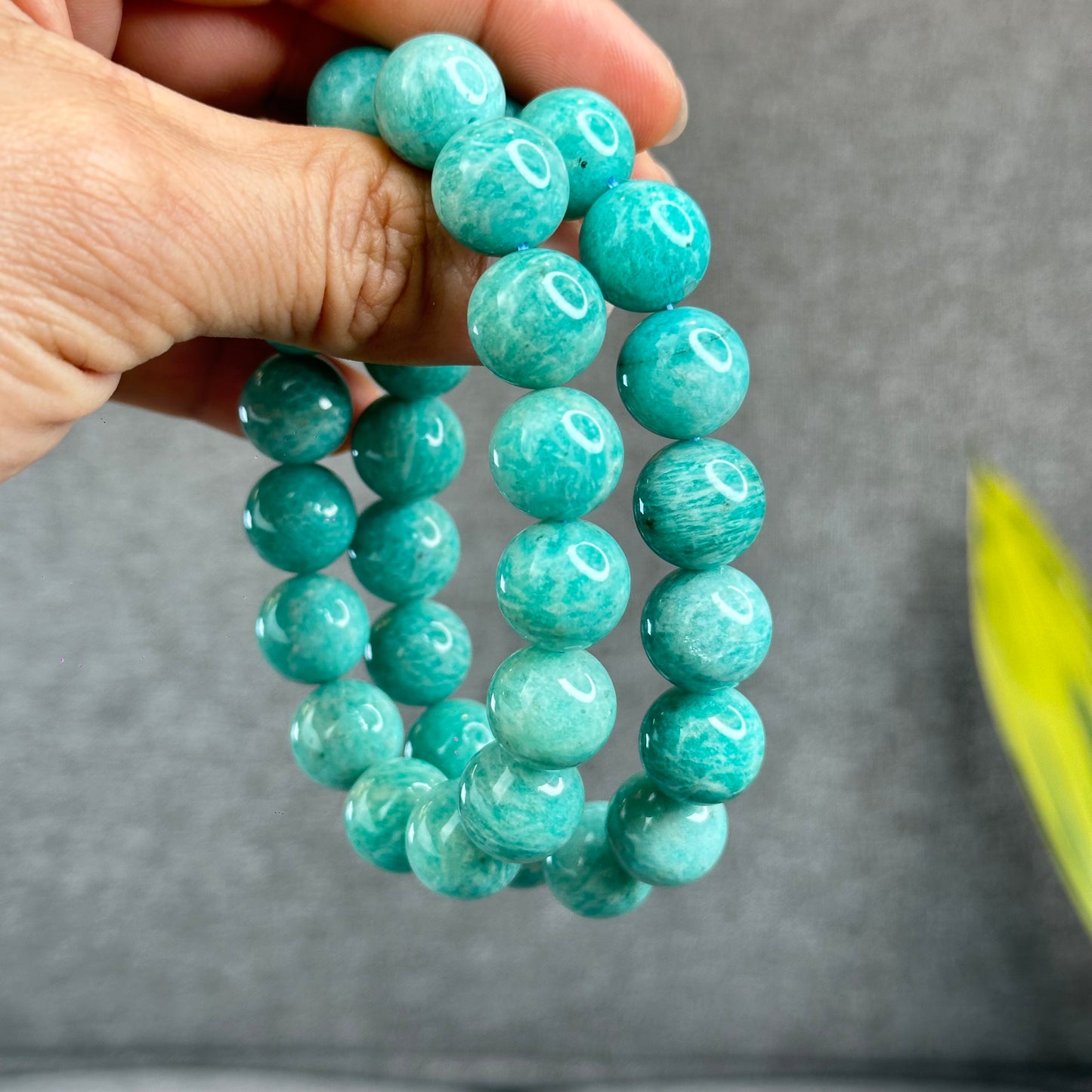 Natural Amazonite Bracelet Size 13.5 mm