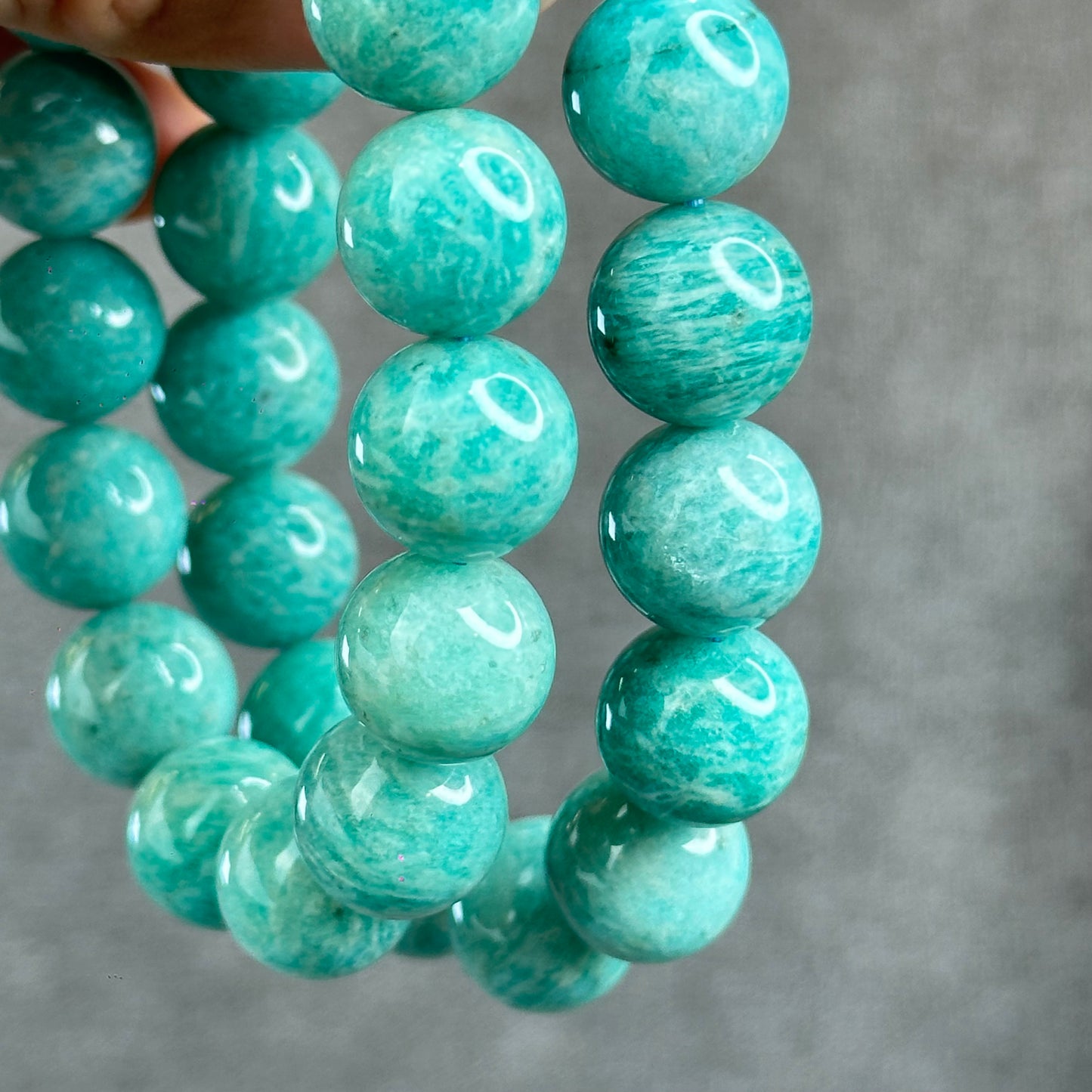 Natural Amazonite Bracelet Size 13.5 mm