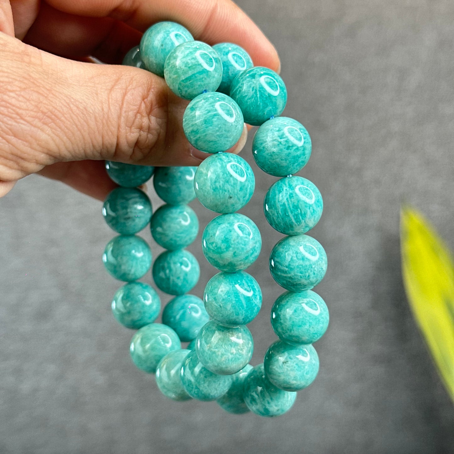 Natural Amazonite Bracelet Size 13.5 mm