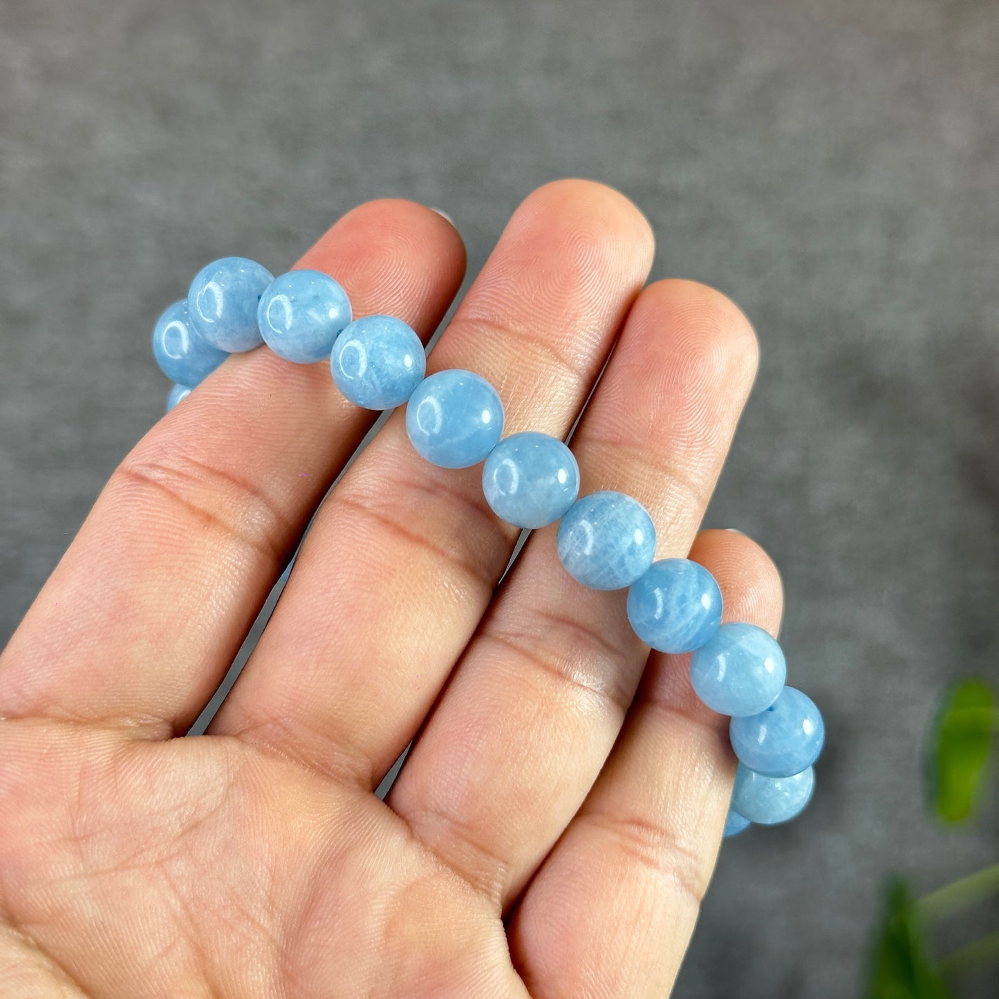 Aquamarine Bracelet Size 9.5-10 mm