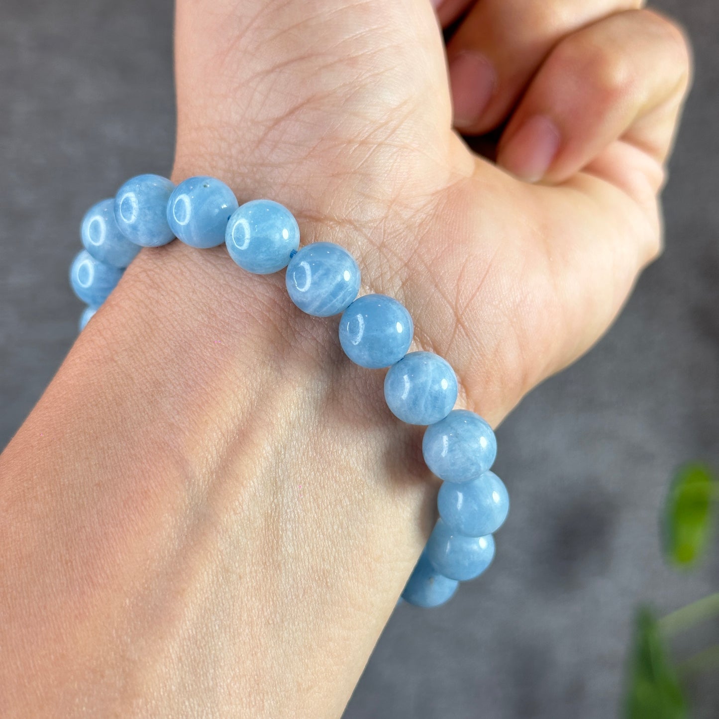 Aquamarine Bracelet Size 9.5-10 mm