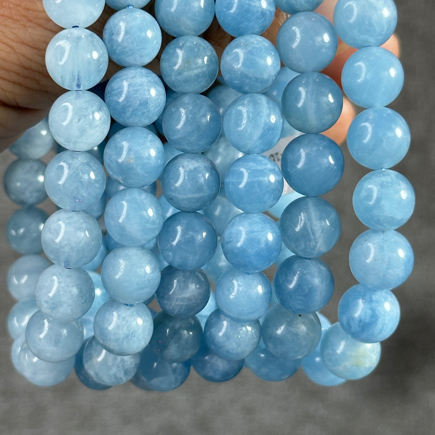 Aquamarine Bracelet Size 9.5-10 mm