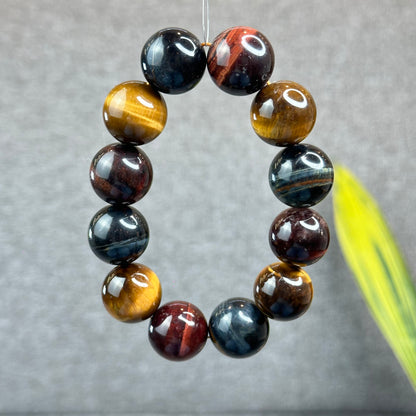 Natural Multi Colour Tiger Eye Bracelet Size 18 mm