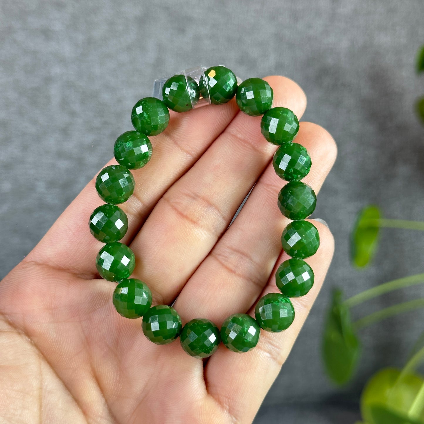 Faceted Nephrite Jade VIP Bracelet  - Genuine Stone