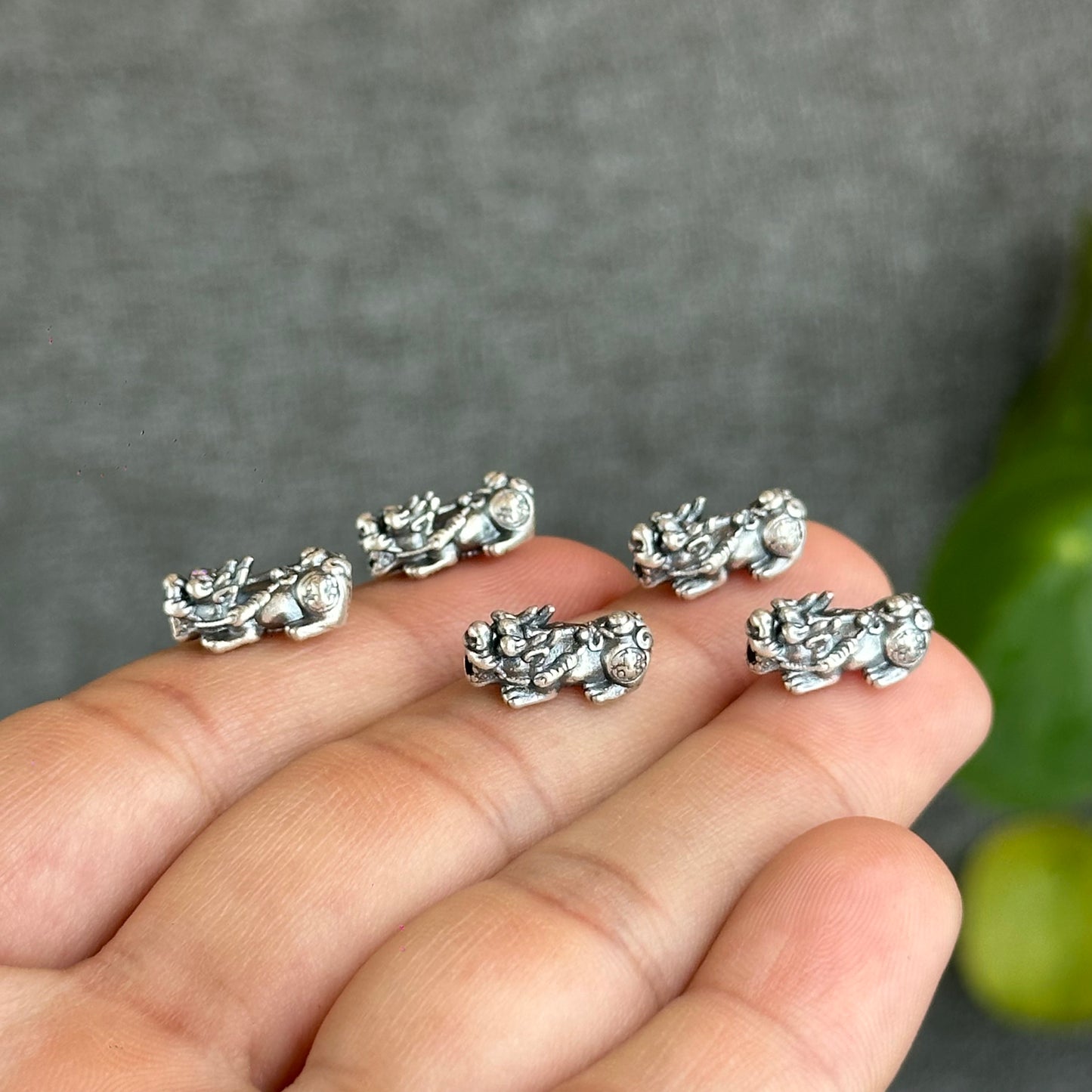 Pixiu Silver Charm Small