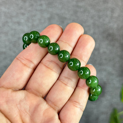 Natural Nephrite Jade VIP Bracelet Size 10 mm