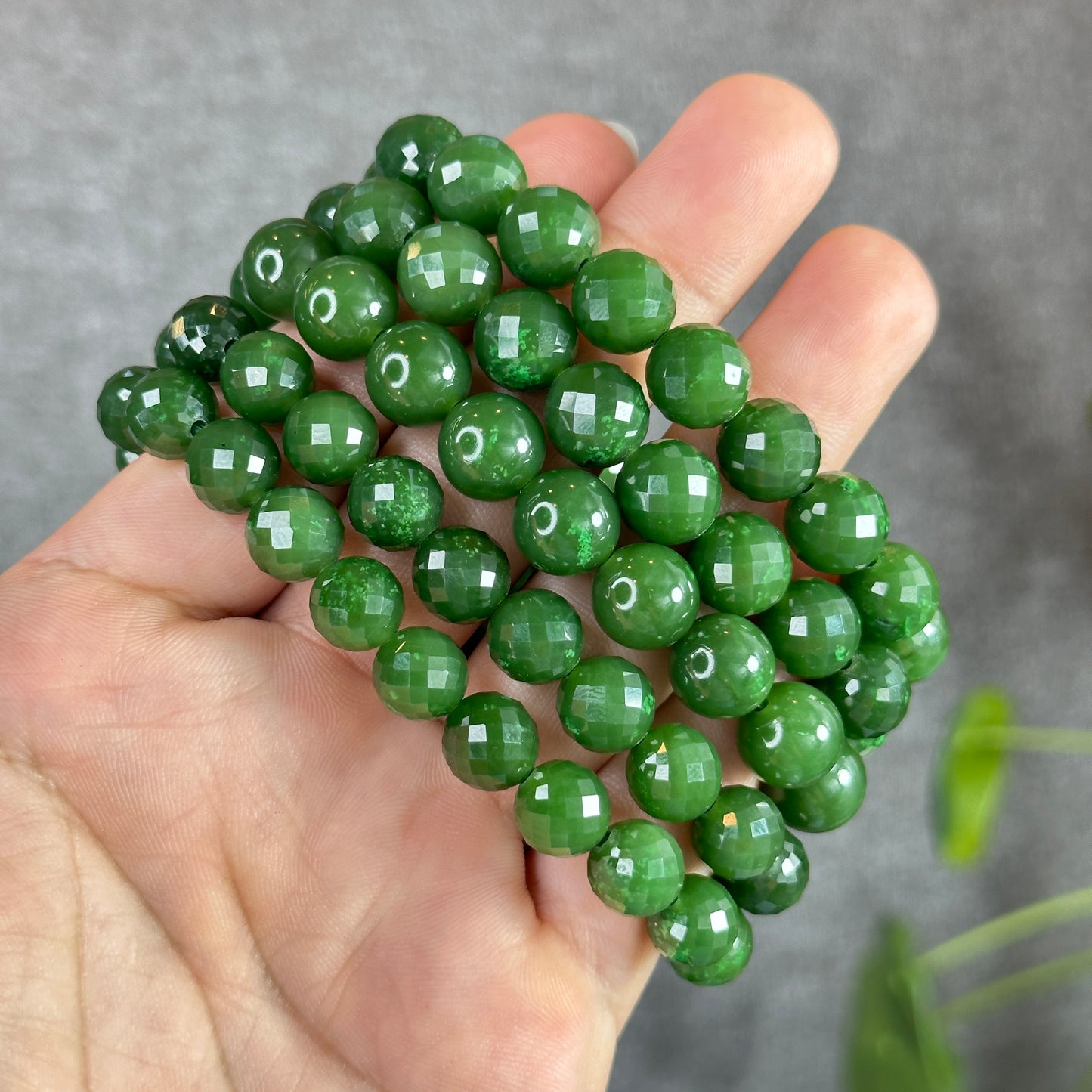 Nephrite Jade VIP Bracelet Size 10 mm