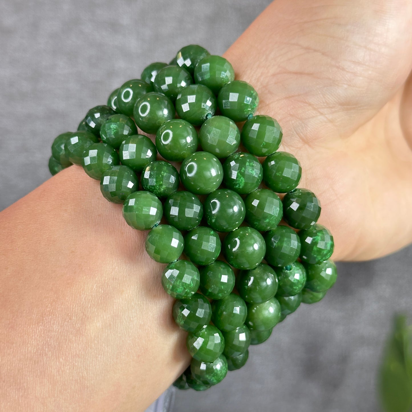 Nephrite Jade VIP Bracelet Size 10 mm