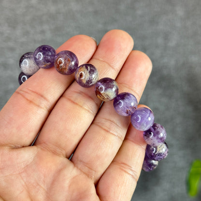 Amethyst Cacoxenite Bracelet Size 11 mm