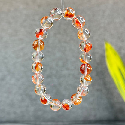 Natural Fire Quartz Bracelet Size 10 mm - High Quality