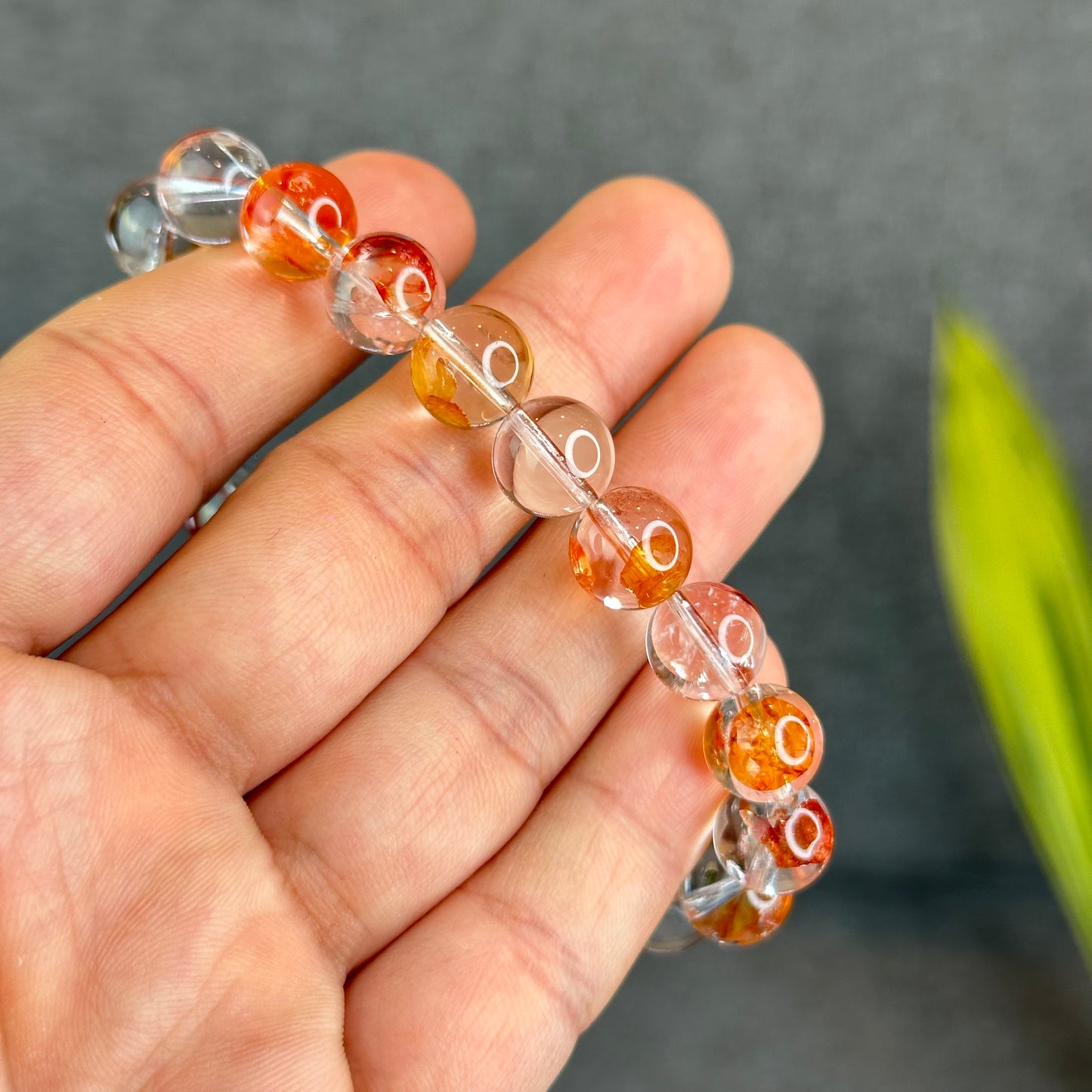 Natural Fire Quartz Bracelet Size 10 mm - High Quality