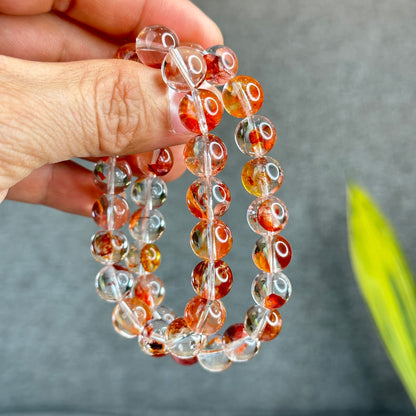 Natural Fire Quartz Bracelet Size 10 mm - High Quality