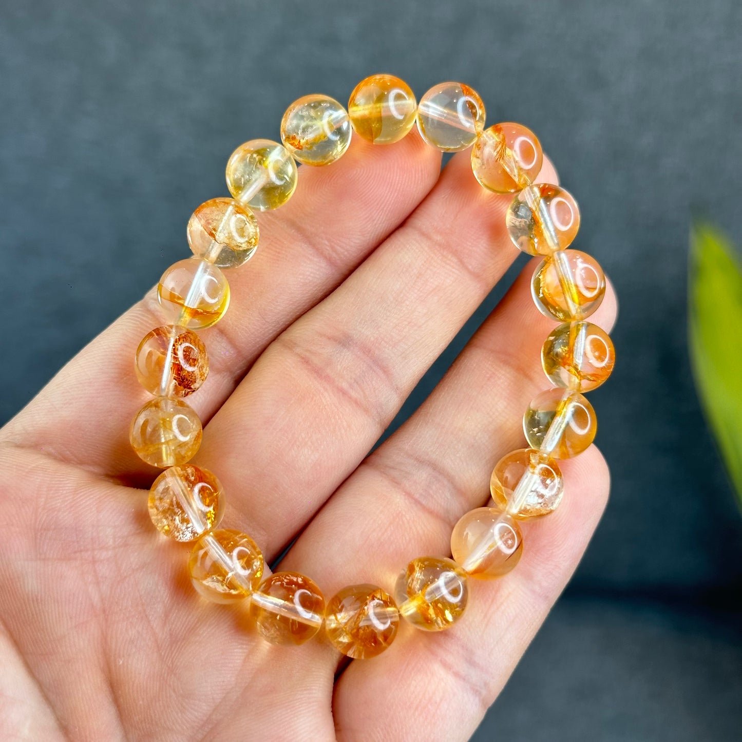 Natural Golden Healer Quartz Bracelet Size 10 mm