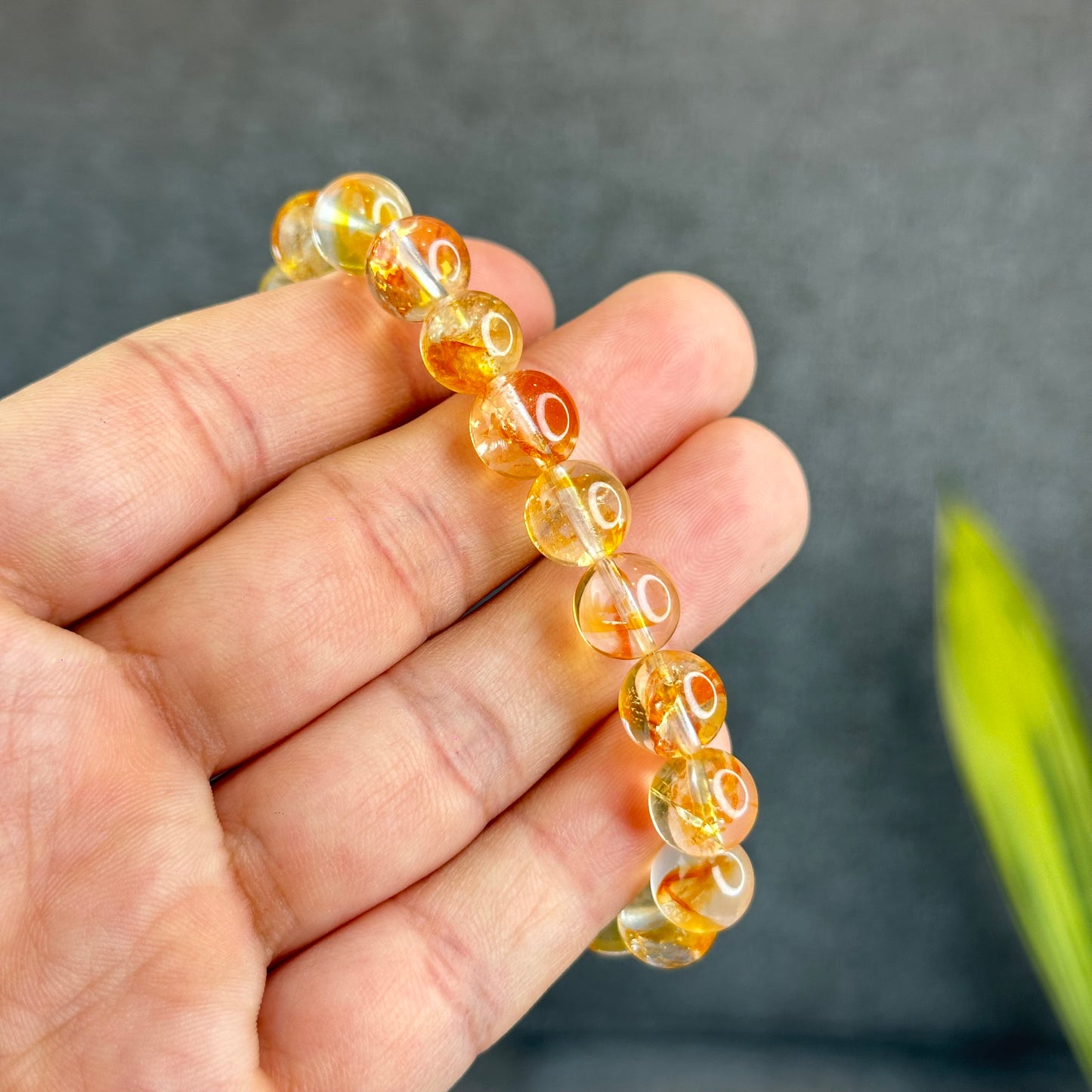 Natural Golden Healer Quartz Bracelet Size 10 mm