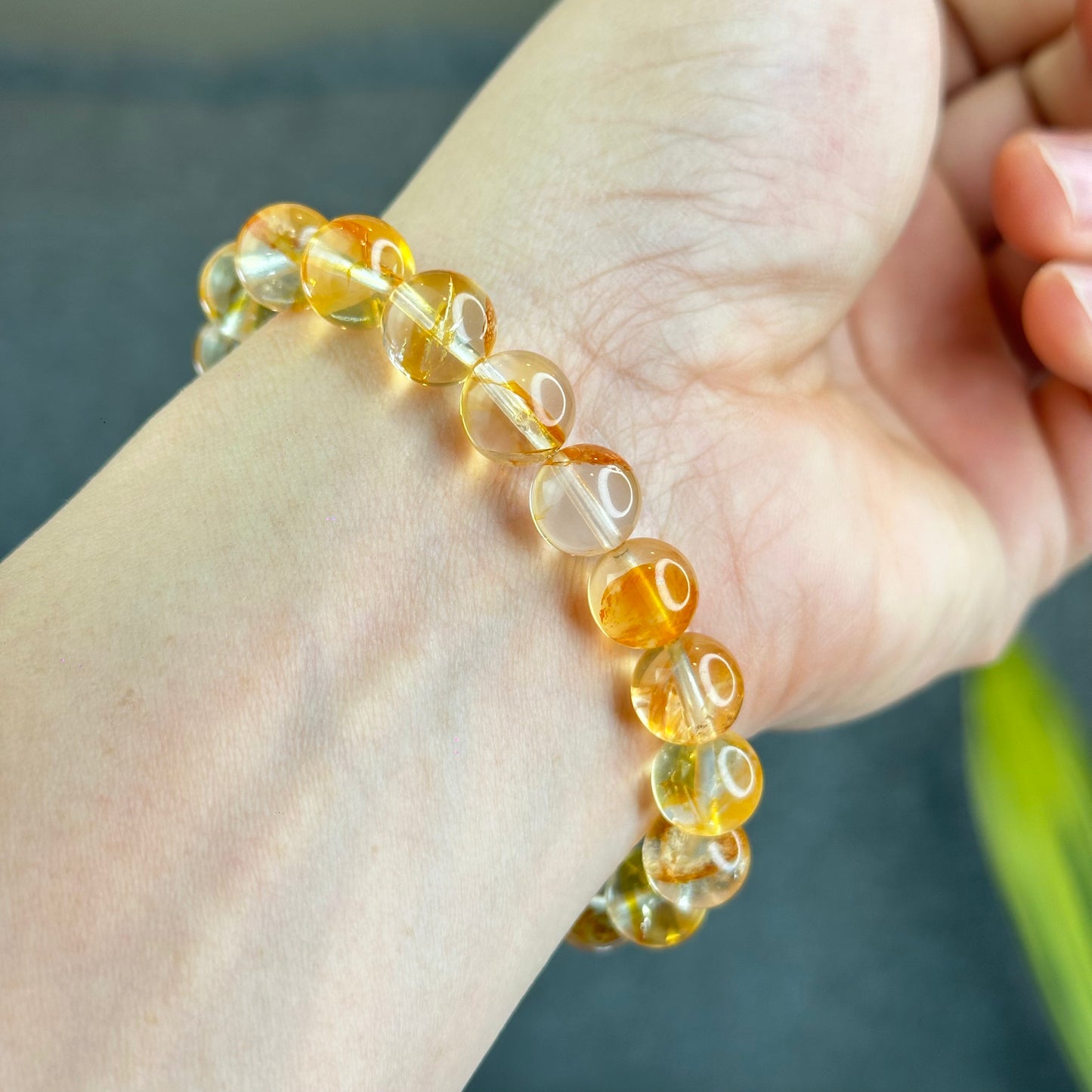 Natural Golden Healer Quartz Bracelet Size 10 mm