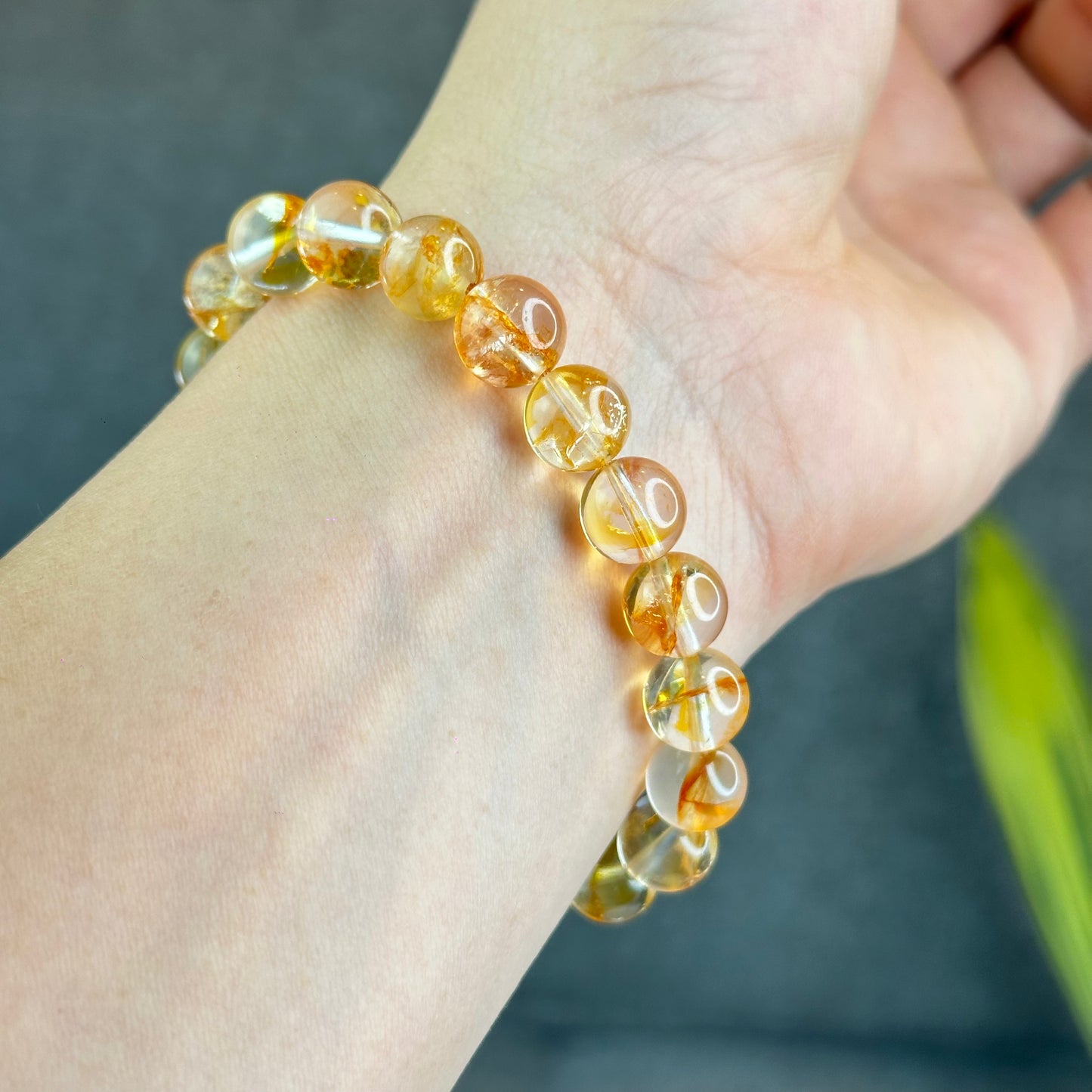 Natural Golden Healer Quartz Bracelet Size 10 mm
