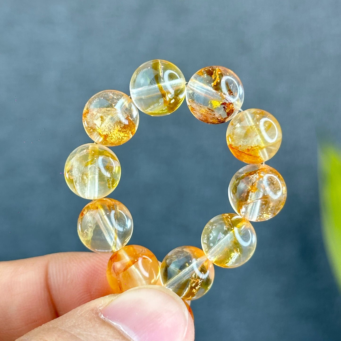 Natural Golden Healer Quartz Bracelet Size 10 mm