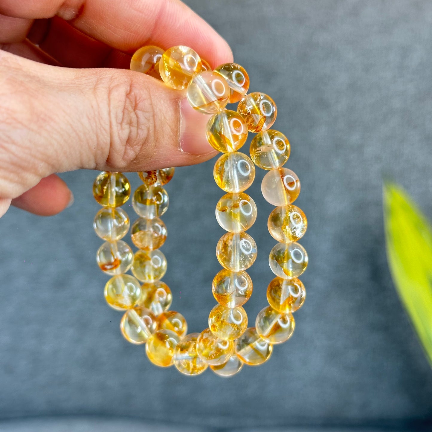 Natural Golden Healer Quartz Bracelet Size 10 mm