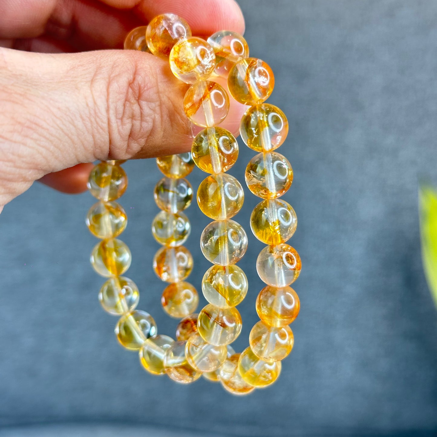 Natural Golden Healer Quartz Bracelet Size 10 mm
