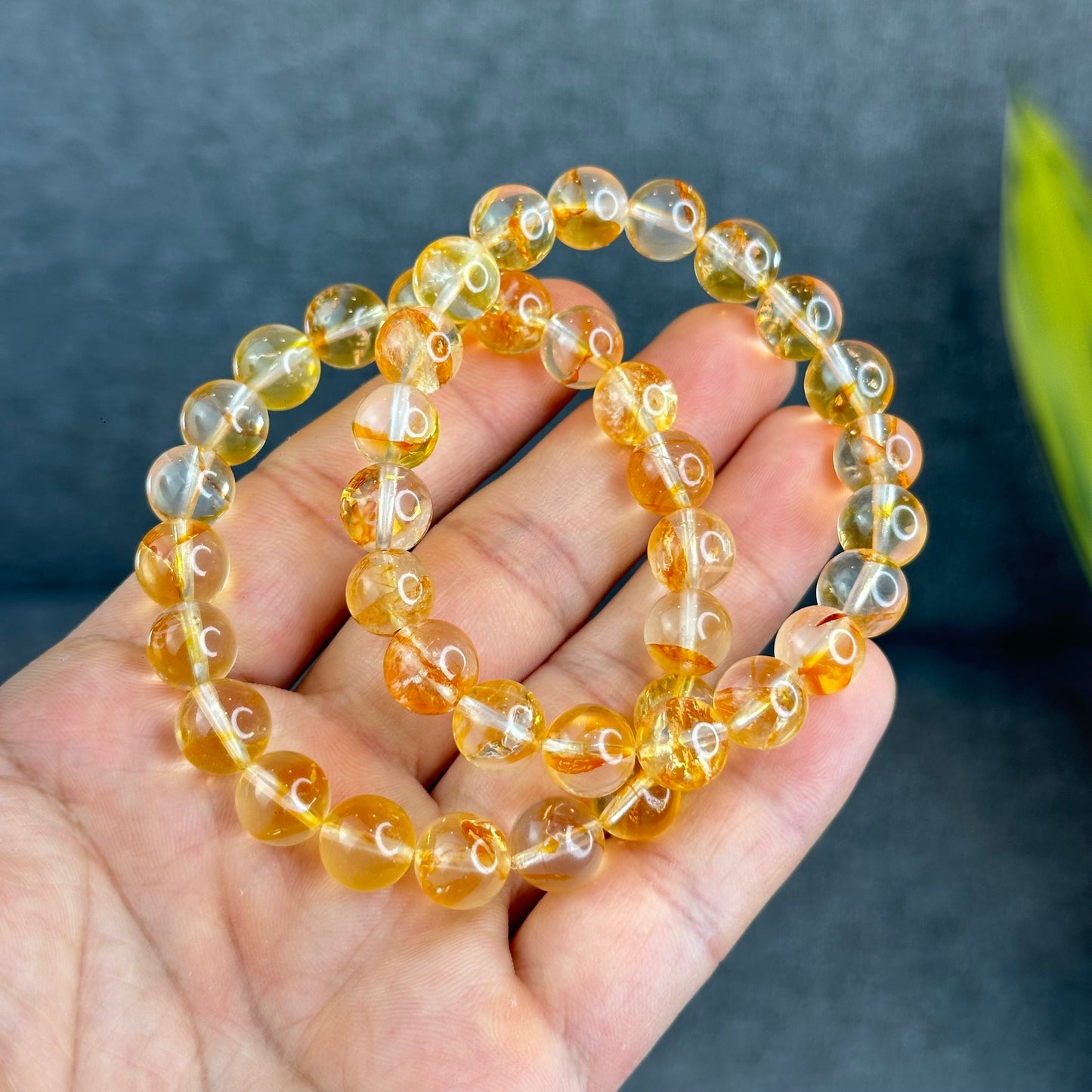 Natural Golden Healer Quartz Bracelet Size 10 mm