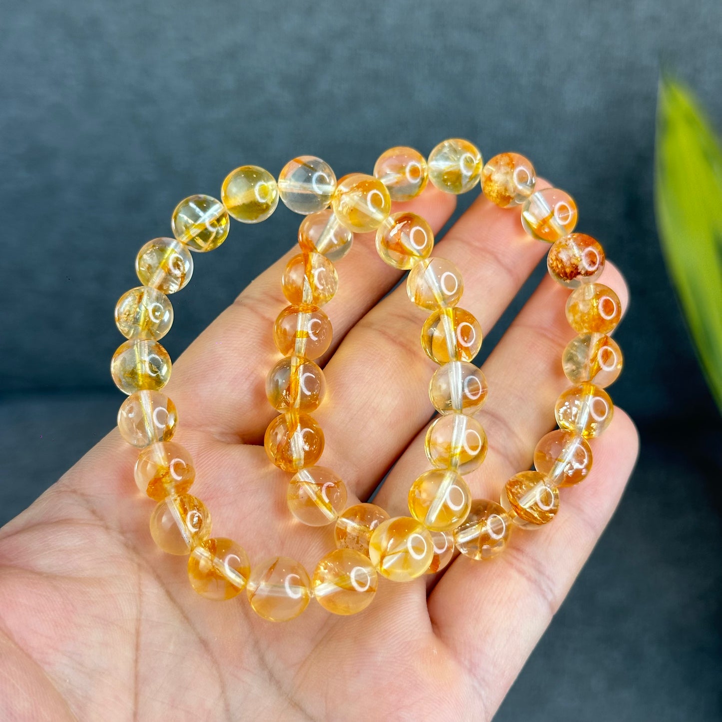 Natural Golden Healer Quartz Bracelet Size 10 mm