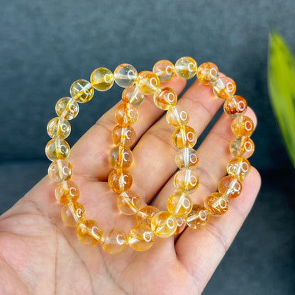 Natural Golden Healer Quartz Bracelet Size 10 mm