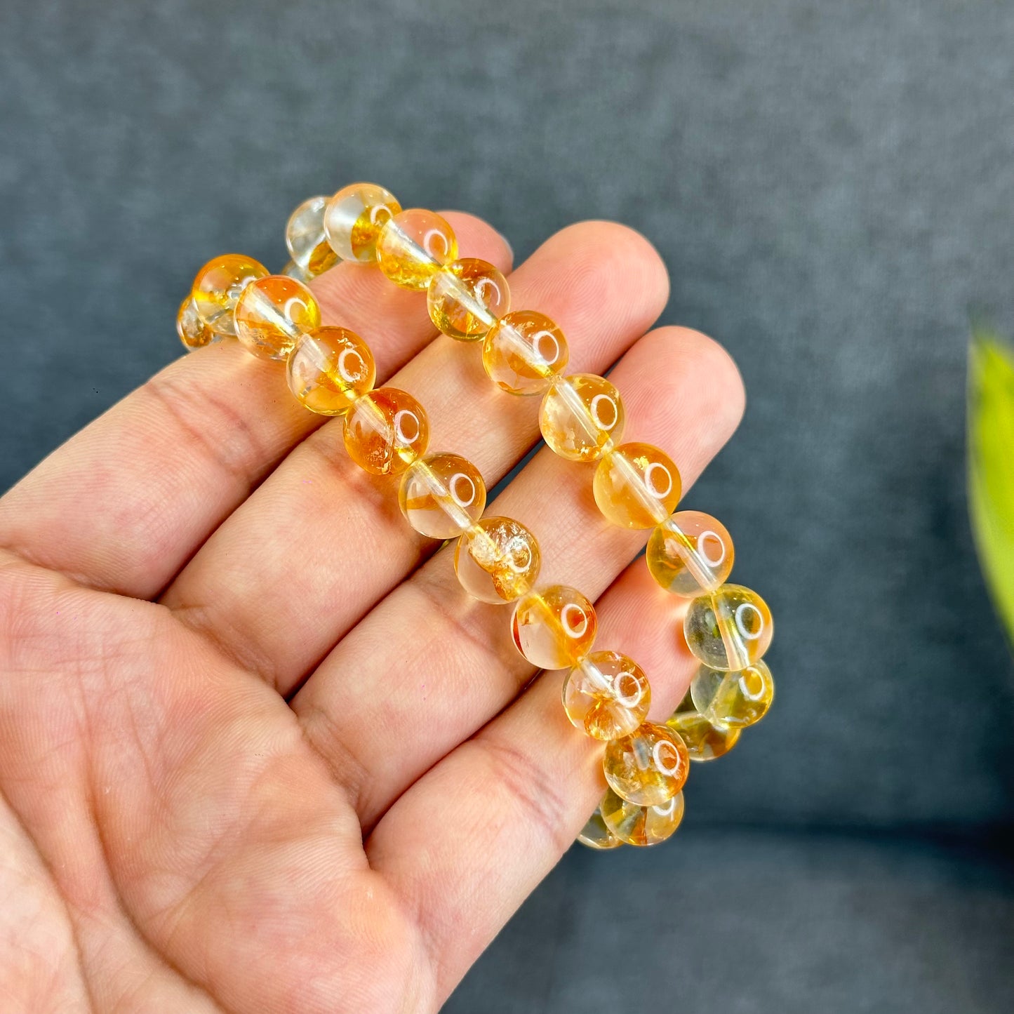 Natural Golden Healer Quartz Bracelet Size 10 mm