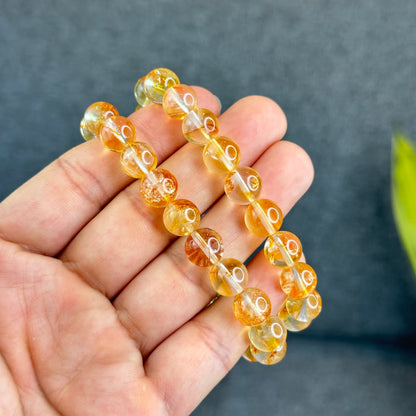 Natural Golden Healer Quartz Bracelet Size 10 mm