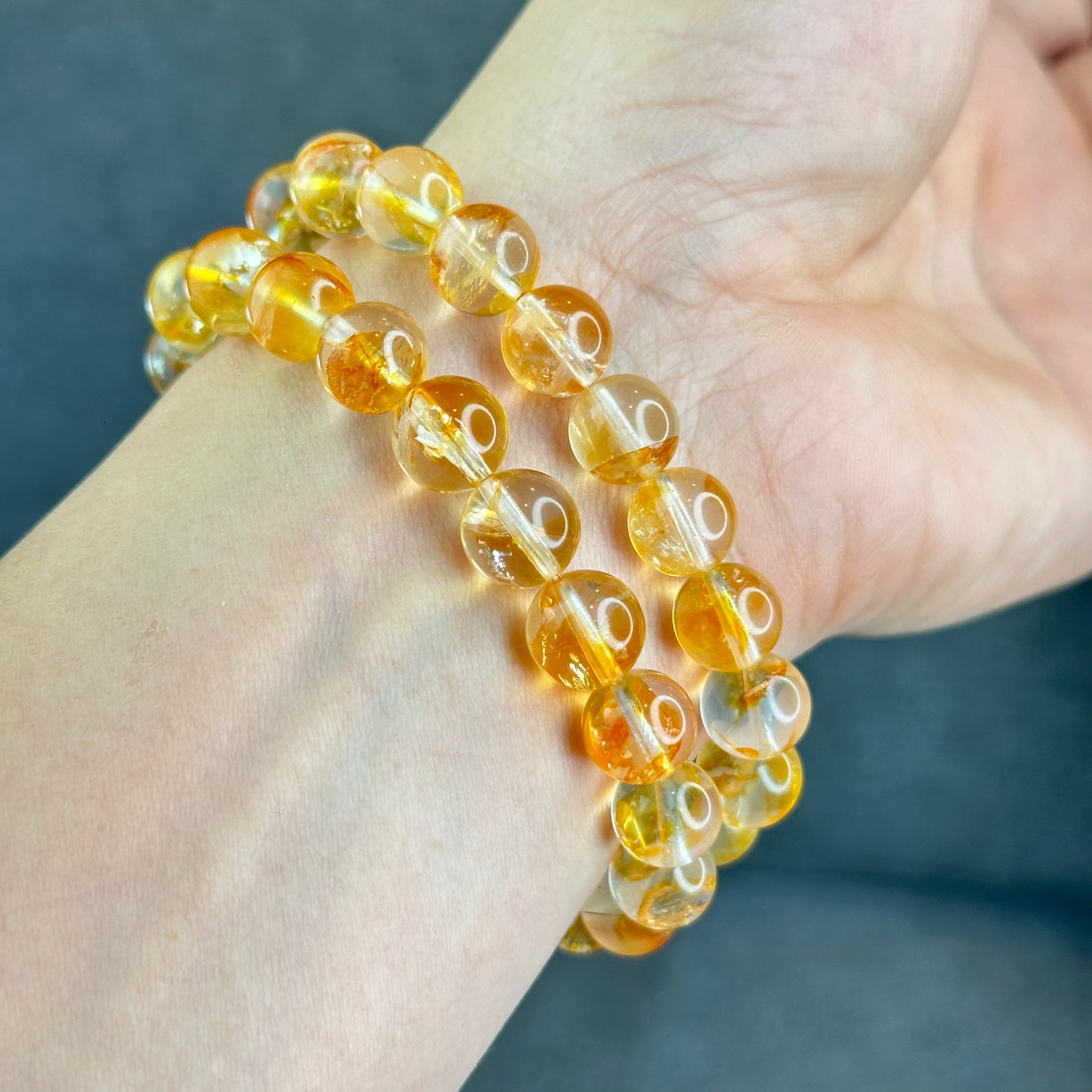 Natural Golden Healer Quartz Bracelet Size 10 mm