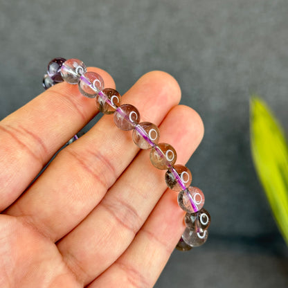 Natural Ametrine Quartz Bracelet Size 8.5 mm
