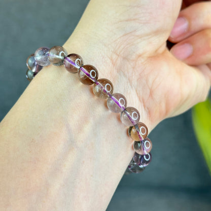Natural Ametrine Quartz Bracelet Size 8.5 mm