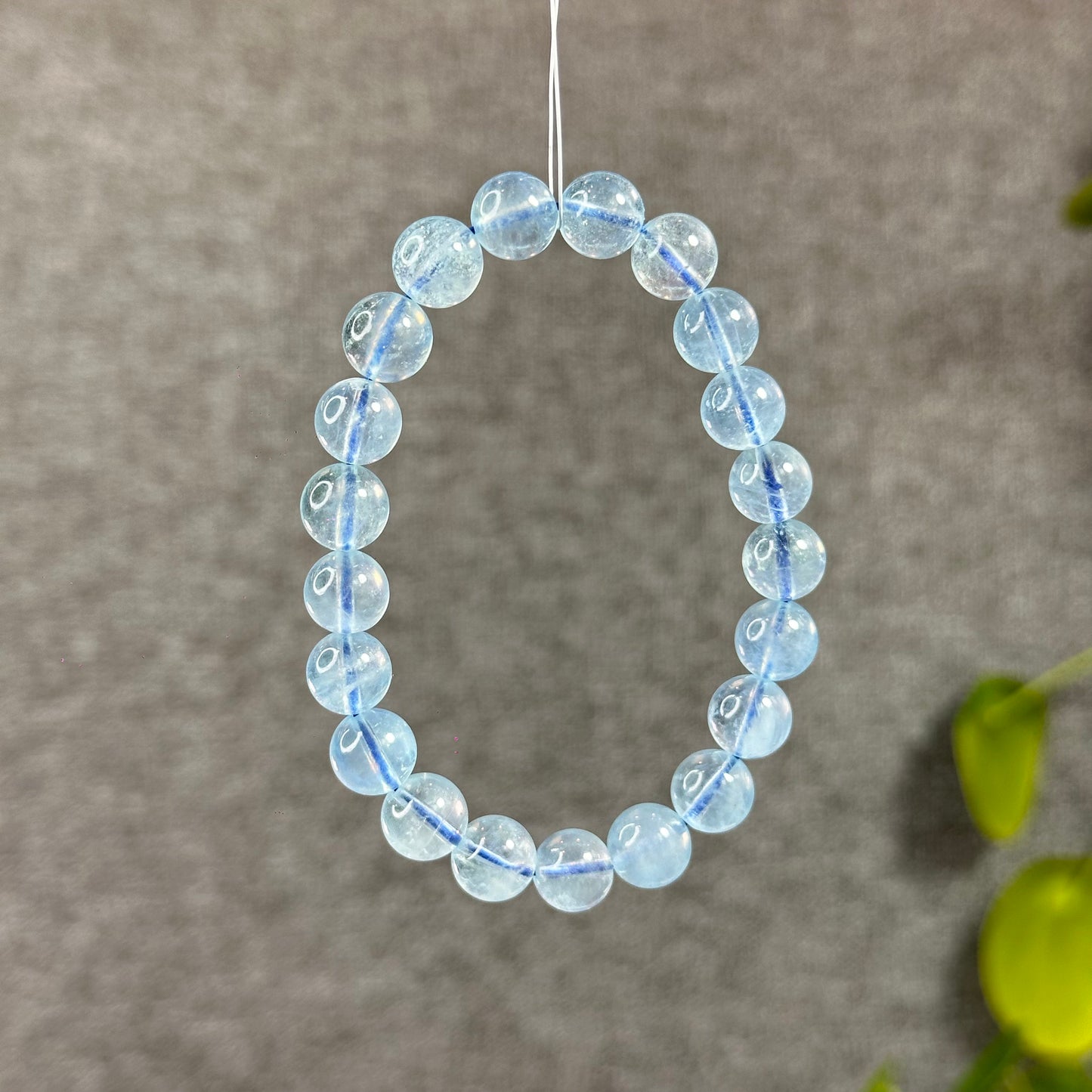 Natural Aquamarine Bracelet Size 8.5 mm